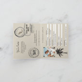 Riviera Maya Mexico Paspoort Uitnodiging voor het  (Binnen)