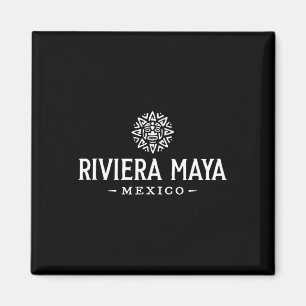 Riviera Maya Mexico Retro Sun Vakantie Souvenir Magneet