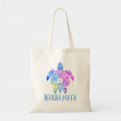 Riviera Maya Mexico Tie Dye Zee Turtle Vacation 20 Tote Bag (Voorkant)
