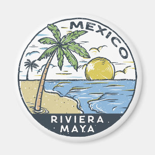 Riviera Maya Mexico Vintage Magneet