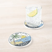 Riviera Maya Mexico Vintage Zandsteen Onderzetter (Zijkant)