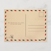 Riviera Maya Palm Leaves Retro 80s Mexicaanse Play Briefkaart (Achterkant)