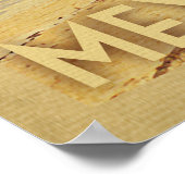 Riviera Maya Palm Tree Vintage Travel Poster (Hoek)