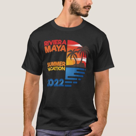 Riviera Maya Summer Vacation 2022 Matchig Group de T-shirt (Voorkant)