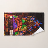 Riviera Neon Lights Bad Handdoek (Handdoek)