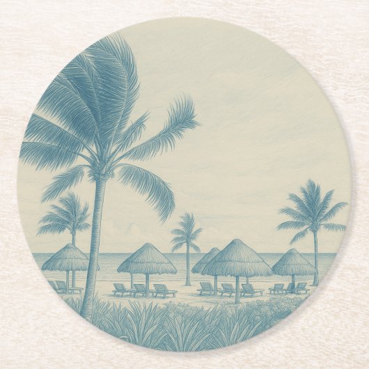 Riviera Papieren Onderzetter (Voorkant)