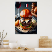 Riviera Rhapsody Burger 24x36 Poster (Keuken)