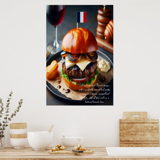 Riviera Rhapsody Burger 24x36 Poster (Keuken)