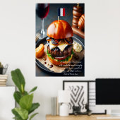 Riviera Rhapsody Burger 24x36 Poster (Thuiskantoor)