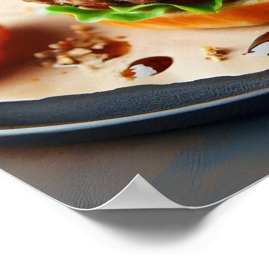 Riviera Rhapsody Burger Poster (Hoek)