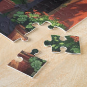 Riviera Street Uitzicht van kleurrijke Italiaanse  Legpuzzel (Zijkant)