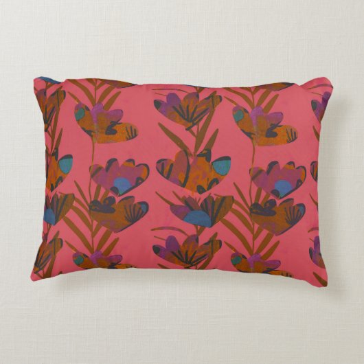 rivierbloemen accent kussen (Achterkant)