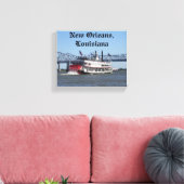 Rivierboot Canvas Afdruk (Insitu (Woonkamer))