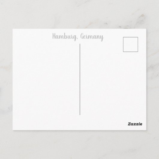 Rivierboot, Hamburg Briefkaart (Achterkant)