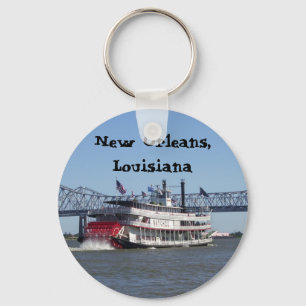 Rivierboot in New Orleans Sleutelhanger