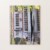 Rivierboot Minnesota.Kerstgroeten Legpuzzel (Verticaal)