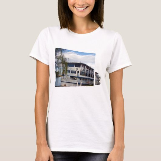 Rivierboot Pop Out Kunst, T-shirt (Voorkant)