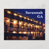 Rivierboot Rivierfront Savannah Georgia Fotografis Briefkaart (Voorkant)