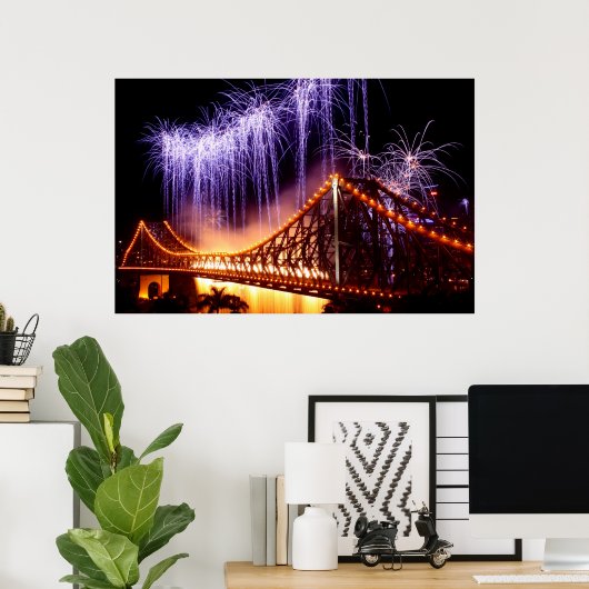 Rivierbrand Poster (Thuiskantoor)