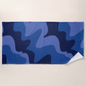Rivierbries Navyblauw Strandlaken (Voorkant)