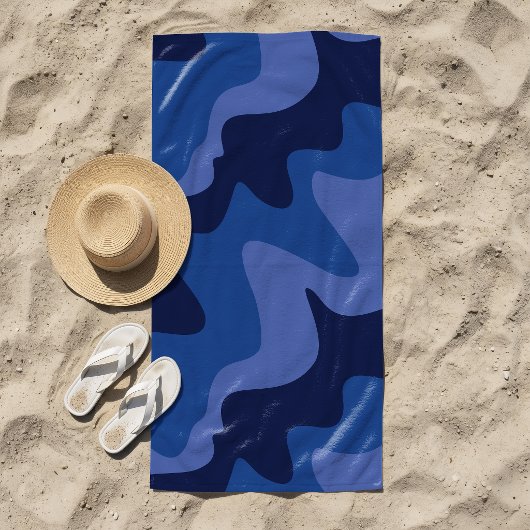 Rivierbries Navyblauw Strandlaken