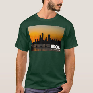 Rivierbrug van Seoul Han en de zondst van Yeouido T-shirt
