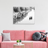 Rivierdoop, 1940 canvas afdruk (Insitu (Woonkamer))
