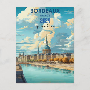 Riviere de la Bourse Bordeaux Frankrijk Reisposten Briefkaart