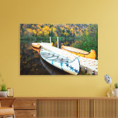 Rivière Jacques-Cartier | Rabaskas Dock Canvas Afdruk (Insitu (Woonkamer))