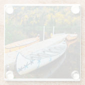 Rivière Jacques-Cartier | Rabaskas Dock Glazen Onderzetter (Achterkant)