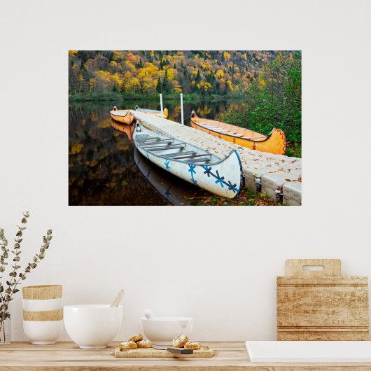 Rivière Jacques-Cartier | Rabaskas Dock Poster (Keuken)