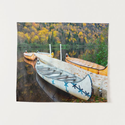 Rivière Jacques-Cartier | Rabaskas Dock Wandkleed (Voorkant (horizontaal))