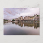 Rivière Saône in het Briefkaart van Lyon Frankrijk (Voorkant)