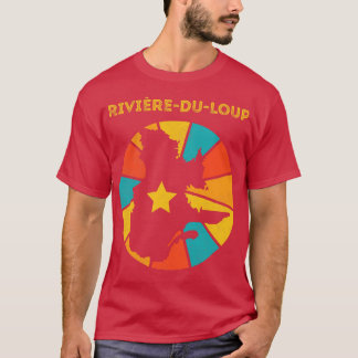RiviereduLoup Quebec Canada Vintage Vervaalde Souv T-shirt