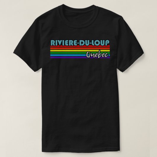 RiviereduLoup Quebec Pride RiviereduLoup LGBT GIF T-shirt (Design voorkant)