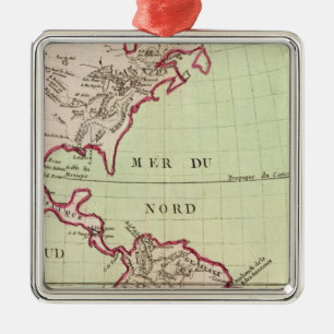 Rivieren en bergen van Noord- en Zuid-Amerika Metalen Ornament