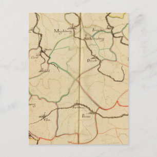 Rivieren en Valleys van Duitsland Briefkaart