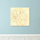Rivieren en Valleys van Duitsland Canvas Afdruk (Insitu (Houten vloer))