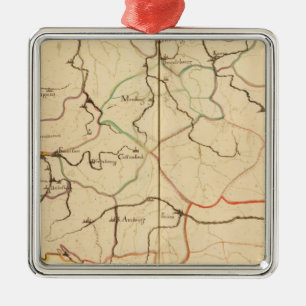 Rivieren en Valleys van Duitsland Metalen Ornament