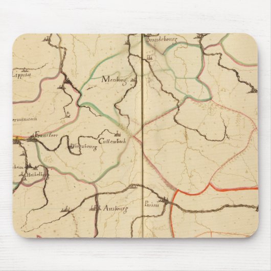 Rivieren en Valleys van Duitsland Muismat (Voorkant)