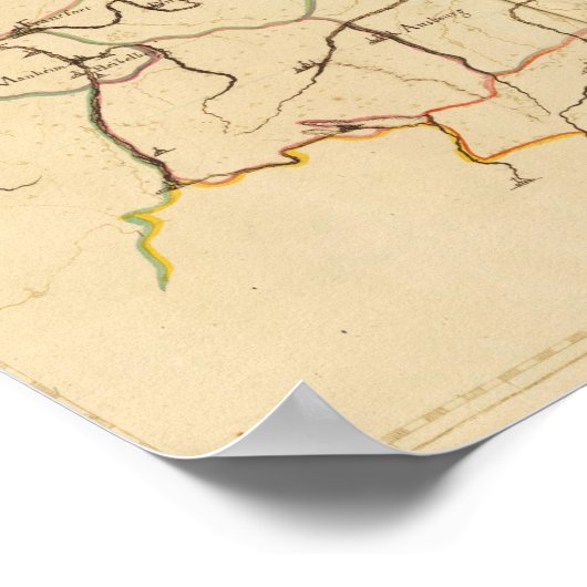 Rivieren en Valleys van Duitsland Poster (Hoek)