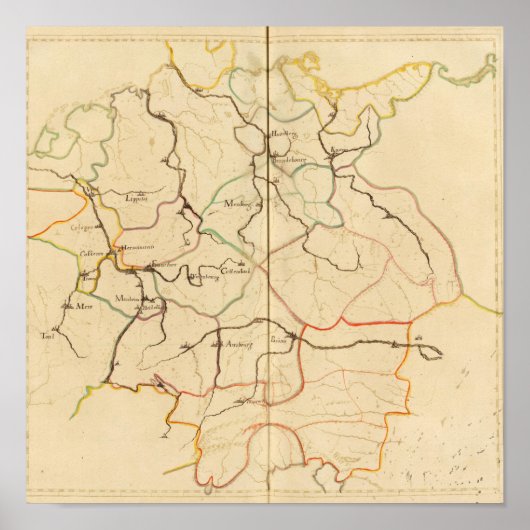 Rivieren en Valleys van Duitsland Poster (Voorkant)