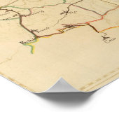 Rivieren en Valleys van Duitsland Poster (Hoek)