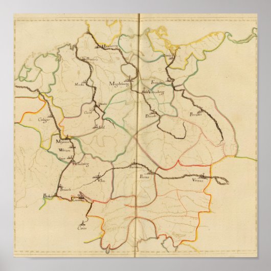 Rivieren en Valleys van Duitsland Poster (Voorkant)
