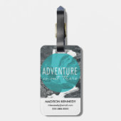 Rivieren | Het avontuur is buiten Citaat Bagagelabel (Achterkant verticaal)