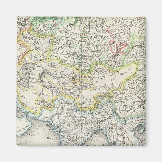 Rivieren in Azië Magneet (Voorkant)