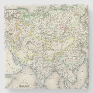 Rivieren in Azië Stenen Onderzetter