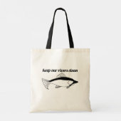 Rivieren schoon milieuactivisme Vis Tote Bag (Achterkant)