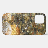 Riviergeërode Kiezels Bruin en Grijs Natuurlijk Ab Case-Mate iPhone Case (Achterkant (horizontaal))