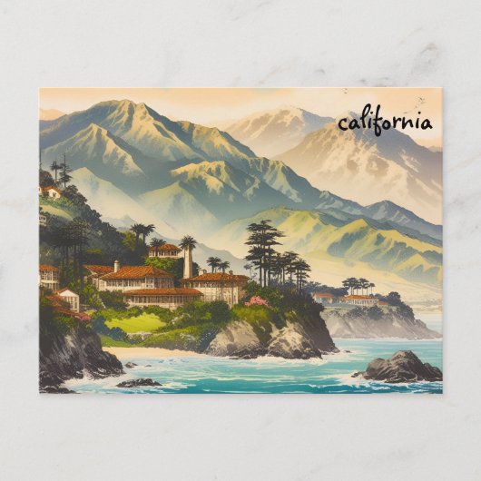 Rivierkaart Californië massa mailing briefkaarten (Voorkant)